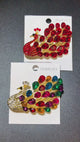 Peacock Brooch with Side-Facing Design | Crystals in 6 Colors