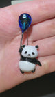 Panda Brooch with Balloon | Pink or Blue