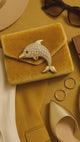 Dolphin Brooch with Crystals | Gold or Silver Tone
