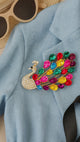 Peacock Brooch with Side-Facing Design | Crystals in 6 Colors